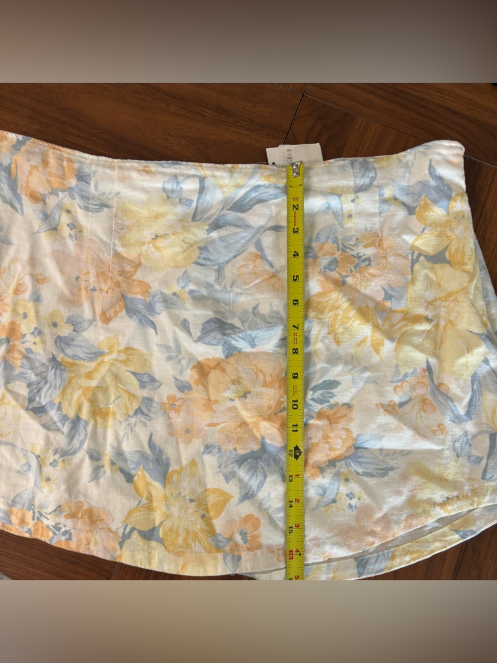 Abercrombie & Fitch Floral Linen Blend Mini Skirt, XL - Picture 11 of 12
